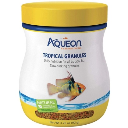 Aqueon Tropical Granules Fish Food - 3.25 oz