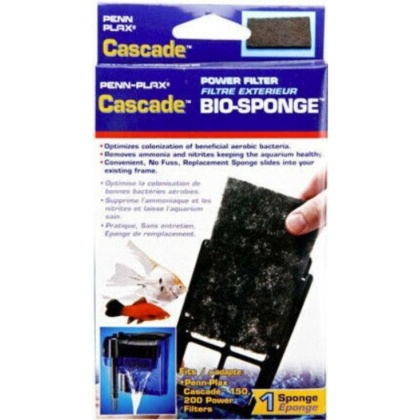 Cascade Power Filter Bio-Sponge Cartridge - Cascade 150 & 200 Sponge Cartridge (1 Pack)