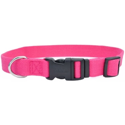 Coastal Pet New Earth Soy Adjustable Dog Collar Fuchsia - 8-12\