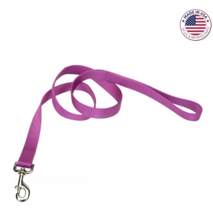 Coastal Pet Single-Ply Nylon Dog Leash Orchid - 6 feet x 3/8\