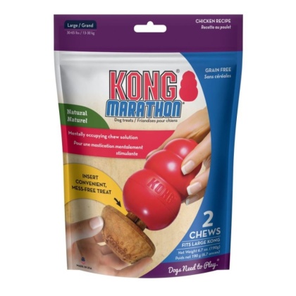 KONG Marathon Chicken Flavored Dog Chew Large - 2 count