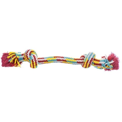 Flossy Chews Braidys 2 Knot Rope Bone - Small - 9\