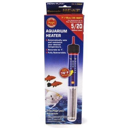 Penn Plax Cascade Submersible Heat Aquarium Heater - 25 Watts - 7\