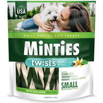 Sergeants Minties Twists Dental Treats Small - 24 oz