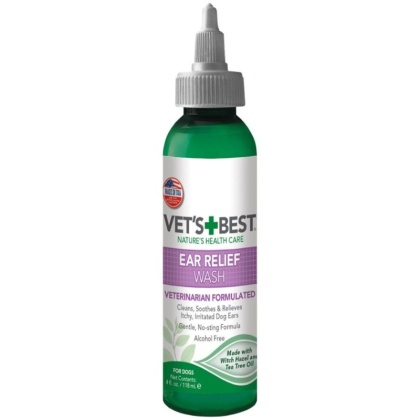 Vets Best Ear Relief Wash for Dogs - 4 oz