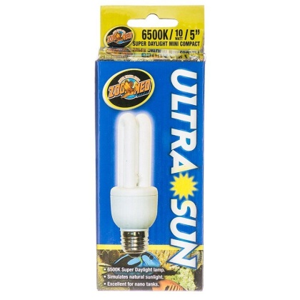 Zoo Med Aquatic Ultra Sun 6500K Compact Flourescent Daylight Bulb - 10 Watts (5\