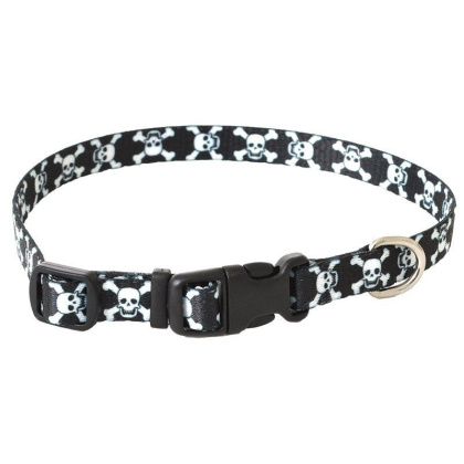 Pet Attire Styles Skulls Adjustable Dog Collar - 8\