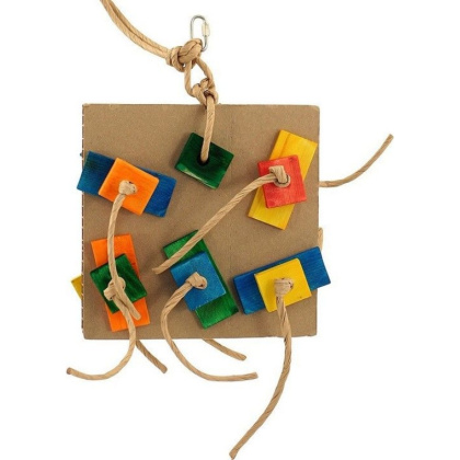 Zoo-Max Birdie Pizza Bird Toy - Medium 10in.L x 10in.W